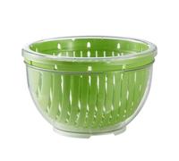 Fizepgo Cooking Salad Chopper Bowl,Cutter Bowl Food Grade Vegetable Holder Dicers Salad Cutter with Lid - Kitchen Fruit Washer Vegetable for Barbecue Restaurant