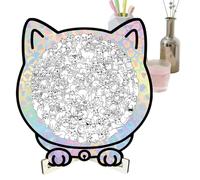 Fizepgo Cute Cat-shaped Wooden Puzzle | Wall Decoration, Home Decor - Animal-themed Toy & Decoration For All Ages