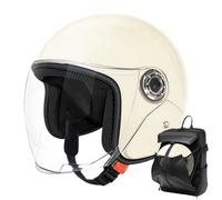 Fizepgo Helmets | Motorcycle Helmets | Open Face Motorcycle Helmet | Protective Gear Breathable Headgear With Visor | Men's And Women's All-Season Winter Warmth Half-Helmets For Motorcycles