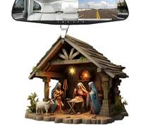 Fizepgo Nativity Scene Ornaments | Jesus Birth Set | Creative Jesus Birth Statue Christmas Decorations - Family Nativity Scene Figure Set Home Decor Christian Gi-fts For Friends