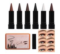 Fizepgo Pencil Eye Liner - 6-Color Lasting Makeup | Natural Long Lasting Eye Liner,for Youth Men Older Lady Halloween Dating Stage Performance Holiday Party