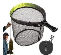 Fizepgo Trout Net - Fly Fishing Landing Net,Portable Foldable Gear Compact Storage Landing for Bass Catfish Salmon Catch Release Beginners Wading Kayak Sports Transportation