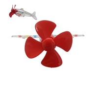 Fizepgo Wind Powered Car Exterior Ornament | Wind Power Generation Small Aircraft | Led Creative Colorful Waterproof Decor for Family Colleagues Motorcycle E-Bike