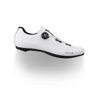 Fizik R4 Tempo Overcurve Clip-in Cycling Shoes, Wide Fit, White/Black, Size 41 EU