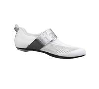 Fizik Transiro Hydra Aeroweave Carbon Triathlon Performance Cycling Shoes, EU 36, White/Silver