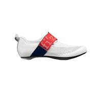 Fizik Unisex Transiro Hydra Aeroweave Carbon Cycling Shoes, White/Red/Blue, 8.5 UK