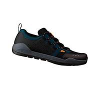 Fizik X2 Terra Ergolace Clip-in Cycling Shoes, Teal/Black, Size 47 EU