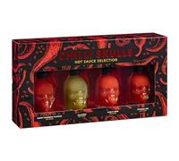 Fizporium Chilli skulls hot sauce, Flavourful Chilli Sauces, Savoury Gift Set for Chilli and Spicy Sauce Lover, Extreme Heat, Pack of 4 Hot Sauces