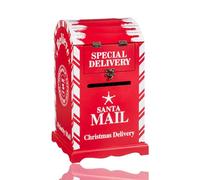 Fizporium Christmas Post Box, Santa Mailbox, Christmas Decorations, Outside Mail Box, Letter to Santa Post Box