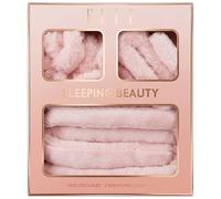 Fizporium Elle Sleeping Beauty Hair Set perfect for a loved one or a friend. Includes: 1 x Heatless Curler 2 x Scrunchies 1 x Hair Clips- Pink
