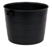 FIZPORIUM Fully Frost Resistant Blacksmith Planter Without Drainage Holes Perfect For Patios, Decks Paved or Gravelled Areas in Your Garden 50cm - Black