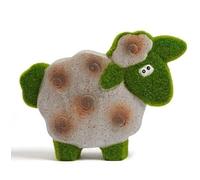Fizporium Jardin Hand Finished Grass Sheep Garden Decoration Look Charming Under a Tree in Your Garden, or in Between Plants in a Border 18 x 26 x 5cm (Approx.)