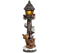 Fizporium Light Up Woodland Lamp Post Make it a Christmas to Remember with This Light Up Room Ornament.- Fox