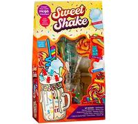 Fizporium Magical Mega Sweet Shake Includes: Milkshake Mix, White Icing, Sprinkles, Popping Candy, Rainbow Cookies, Whirl Lollipop, Mini Marshmallows, Curly Straw, Mason Jar- Bubblegum