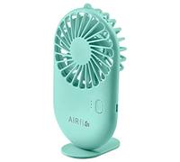 FIZPORIUM Portable & Powerful AirFlow Mini Fan Hand-held Pocket Fan Cooler Cooling USB Rechargeable Mini Stand - Mint