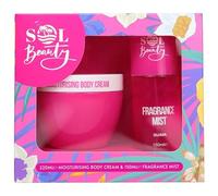 Fizporium Sol Beauty Mist & Cream Set 2pk feeling fresh and irresistible, alongside a smooth and hydrating body cream containing lactic and salicylic acid.- Guava