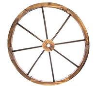 FIZPORIUM Wagon Wheel Solid, Real Wood Wall Decoration For Domestic Use Only 82cm (Approx.)
