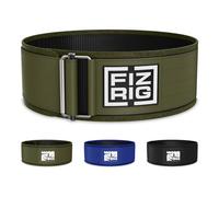 FIZRIG Self-Locking Weight Lifting Belt - High Performance Belt for Functional Fitness | Powerlifting | Olympic Lifting | for Men & Women | Premium Deadlift & Squat Training Belt (Green, M)
