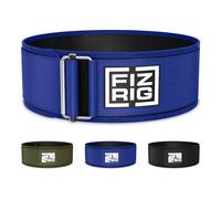 FIZRIG Self-Locking Weight Lifting Belt - High Performance Belt for Functional Fitness | Powerlifting | Olympic Lifting | for Men & Women | Premium Deadlift & Squat Training Belt (Blue, XL)
