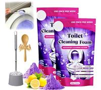 Fizz Clean Toilet Cleaner|Toilet Cleaning Foam|Touch Free Fizzy Foam Toilets Cleaner|Fast Acting Heavy Duty Drain F-Oam|Get A Sparkling Toilets In Just 10 Minutes Without Touching A Brush (2PCS-A)