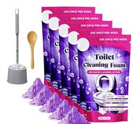 Fizz Clean Toilet Cleaner|Toilet Cleaning Foam|Touch Free Fizzy Foam Toilets Cleaner|Fast Acting Heavy Duty Drain F-Oam|Get A Sparkling Toilets In Just 10 Minutes Without Touching A Brush (5PCS-A)