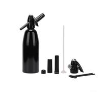 Fizz Control Maker Customizable Maneuverable Dispenser Silver/red/Black Use - Sparkling Beverage Siphon Having for Soda Aluminum Carbonated Water Machine for Home(Black)