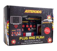 Fizz Creations Asteroids Plug & Play Arcade Game Console with Wireless Controller. Classic Retro Game for TV, Family Retro Gaming, Nostalgia Gift.