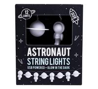 Fizz Creations Astronaut String Lights. Glow in The Dark USB Powered Space Inspired String Lights on 65 Inch Cord. Bedroom Decor for Kids, Teens & Adults Space Gifts Novelty Lighting