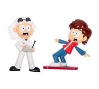 Fizz Creations Back To The Future Comic Ons. Collectible Figurines with Vinyl Stickers. 2 Wall Mountable 3D Figures with Re-Usable Gel Pad Stickers. Features Doc & Marty.