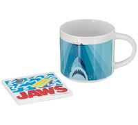 Fizz Creations Be Aware Jaws mug, coaster and keychain set