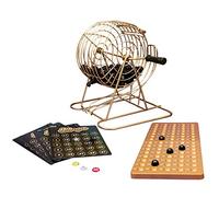Fizz Creations Blingo. Complete Bingo Game Set with a Bling Twist. Bingo Party Game for Family Fun. Metal Tombola Drum, 18 Bingo Cards, 150 Counters & 75 Numbered Balls.