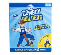 Cowboy Builders Party Game. Win Points for Hooking Rings in this Hilarious Madcap Party Game. Includes Inflatable Hammer, Belt, Stands & Rings. Fun Party Games Team Building Games