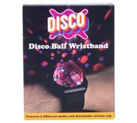 Fizz Creations Disco Ball Wristband from Includes 3 Modes, Rechargeable Battery & Suction Cup for Placement Anywhere Get The Party Started with a Wearable Disco Ball Party Light.