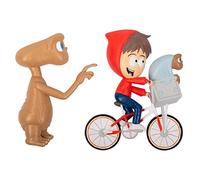 Fizz Creations E.T. Comic Ons™. Collectible Figurines with Vinyl Stickers. 2 Wall Mountable 3D Figures with Re-Usable Gel Pad Stickers. Features E.T. & Elliot 3D Figurines.