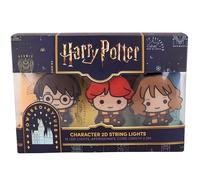 Fizz Creations Harry Potter 2D Character String Lights. Iconic Characters Harry, Ron, and Hermione. Cute Chibi Design. Warm White LEDs with a 2.5m Cord USB Powered. Officially Licensed.