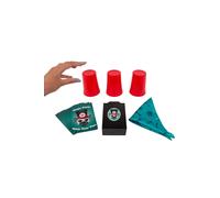 Magic Tricks with Your Pet! Includes 10 Magic Trick Cards, 3 Plastic Cups, 1 Magic Slider Box & 1 Handkerchief. Fun Dog Magic Toy