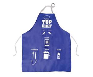Fizz Creations Men Apron - BBQ Chef Cooking Gift, 6 Pockets.