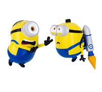 Fizz Creations Minions Comic Ons. Collectible Figurines with Vinyl Stickers. 2 Wall Mountable 3D Figures with Re-Usable Gel Pads. Features Stuart & Otto.
