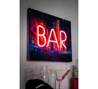 Neon Bar Poster Light Fizz Creations Multi One Size