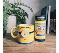 Fizz Creations Official Licensed Minions Shaped Mug and Jigsaw Puzzle