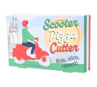 Fizz Creations Scooter Pizza Cutter. Kitchen Novelty Pizza Slicer Includes 2 Roller Cutters in Classic Scooter Shape.