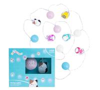 Fizz Creations Squishmallows String Lights | Officially Licensed | USB Powered | Vibrant LED Lights | Illuminated Pendants. LED Lights for Bedroom.