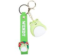 Fizz Creations Squishmallows Wendy Wristlet Keyring 3D Keychain with Charm & PVC Wrist Strap. Officially Licensed Squishmallows Key Ring