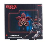 Fizz Creations Stranger Things Demogorgon Laser Etched Light - Officially Licensed LED Lamp with Eerie Red Glow, USB or Battery Powered Night Light for Fans & Home Decor