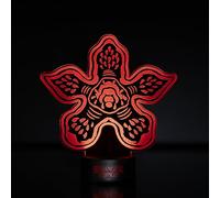 Fizz Creations Stranger Things Demogorgon Laser Etched Light - Officially Licensed LED Lamp with Eerie Red Glow, USB or Battery Powered Night Light for Fans & Home Decor