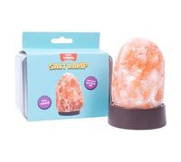 Fizz Creations Teeny Town Salt Lamp. Miniature Himalayan Salt Lamp. Ideal for Desktops & Coffee Tables. Mood Lamp Battery Operated LED Light Complete with Carry Case.