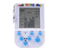 Fizz Creations Tetris Mini Handheld Arcade Game Keyring - 15 Levels | Pocket Size, LCD Screen, Retro LCD Electronic Game, Portable Gaming Gadget, Nostalgic Gamer Gift, Tetris Keyring Game