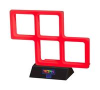 Tetris Red Z Tetrimino Neon Light. Retro Gaming Mood Lamp