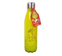 Fizz Creations The Grinch Metal Water Bottle. 500ml Christmas Themed Double Walled Bottle for Keeping Drinks Hot or Cold. Stocking Filler.