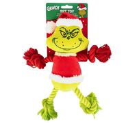 Fizz Creations The Grinch Rope Plush Dog Toy. Officially Licensed Dr Seuss The Grinch Merchandise.